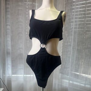 Ardene Black Cutout One-Piece Swimsuit
